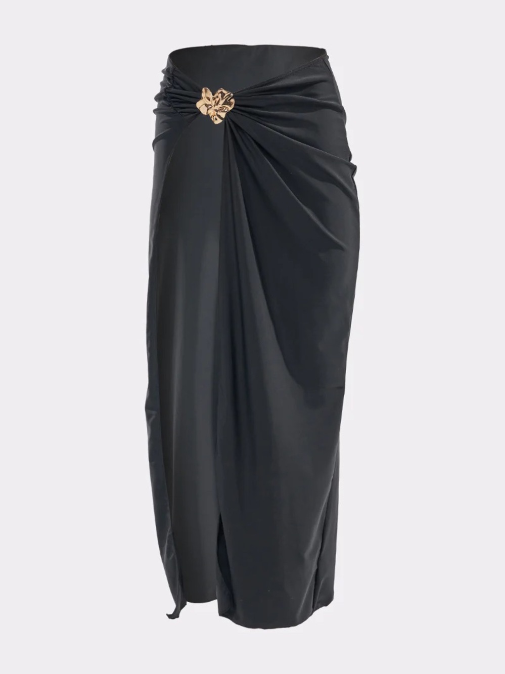 Akira TO THE YACHT Black Swim Cover Up Skirt